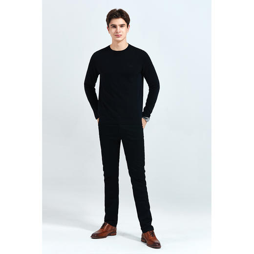 GOOD LUCK德鲨丝绵羊绒羊毛混纺多色圆领打底针织衫LR03236 商品图4