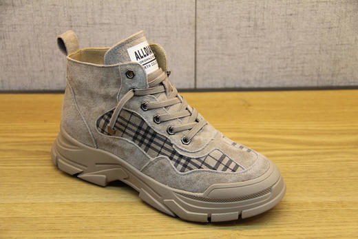 豪行冬款29462981短款马丁靴女英伦风短筒加绒女靴子平底磨砂短靴 商品图1