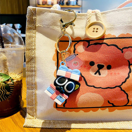 狼博旺罗小黑挂件 钥匙扣帆布包配饰可爱周边创意礼物 商品图5