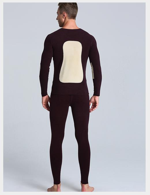 Always奥薇姿 德绒无痕发热蚕丝贴片女士保暖内衣套装 黑色/粉色【积分兑换】 商品图3