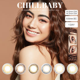  【宁波保税仓发货】CHILLBABY日本美瞳日抛轻欧美芭比混血虹膜6片装