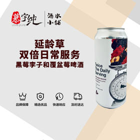 延龄草双倍日常服务黑莓李子和覆盆莓啤酒