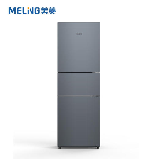 美菱 冰箱 BCD-220WE3C 典雅灰 220升 三门风冷无霜 家用电冰箱三温区分储 中门软冷冻 风冷无霜 AC+净味抗菌节能低噪 商品图1
