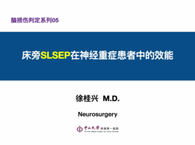 第5课：床旁SLSEP在神经重症患者中的效能