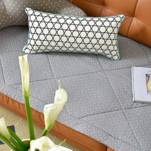 菱形风车系列简约现代棉质沙发巾 商品图1