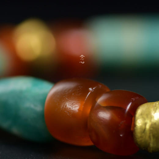 手链 | 辽代天河石管珠西周玛瑙战国老金珠千年金珠手串 商品图4