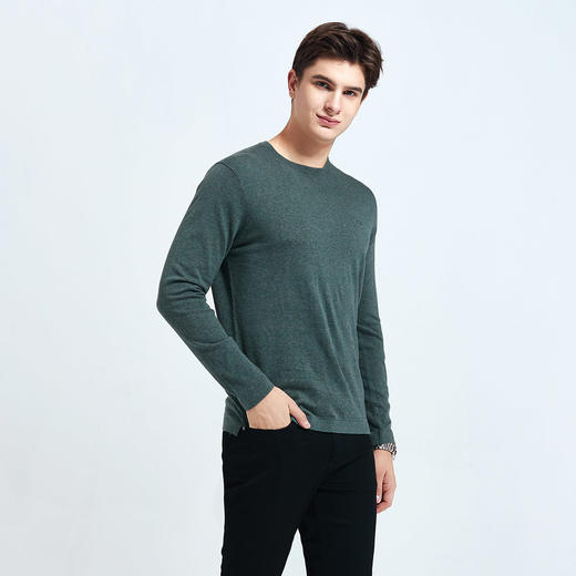 GOOD LUCK德鲨丝绵羊绒羊毛混纺多色圆领打底针织衫LR03236 商品图9