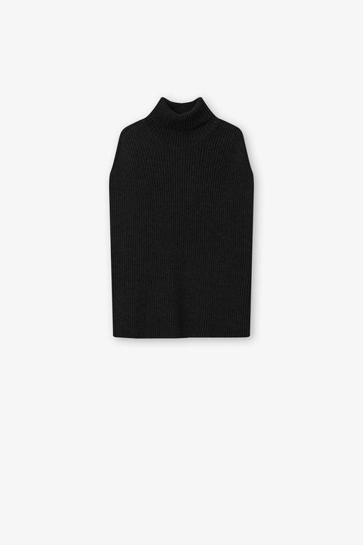 Mark Kenly Domino Tan 棕褐色/浅灰色/深灰色KORA无袖高领针织背心 商品图8