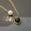 Pearl moments 黑玛瑙 心形珍珠项链 商品缩略图5