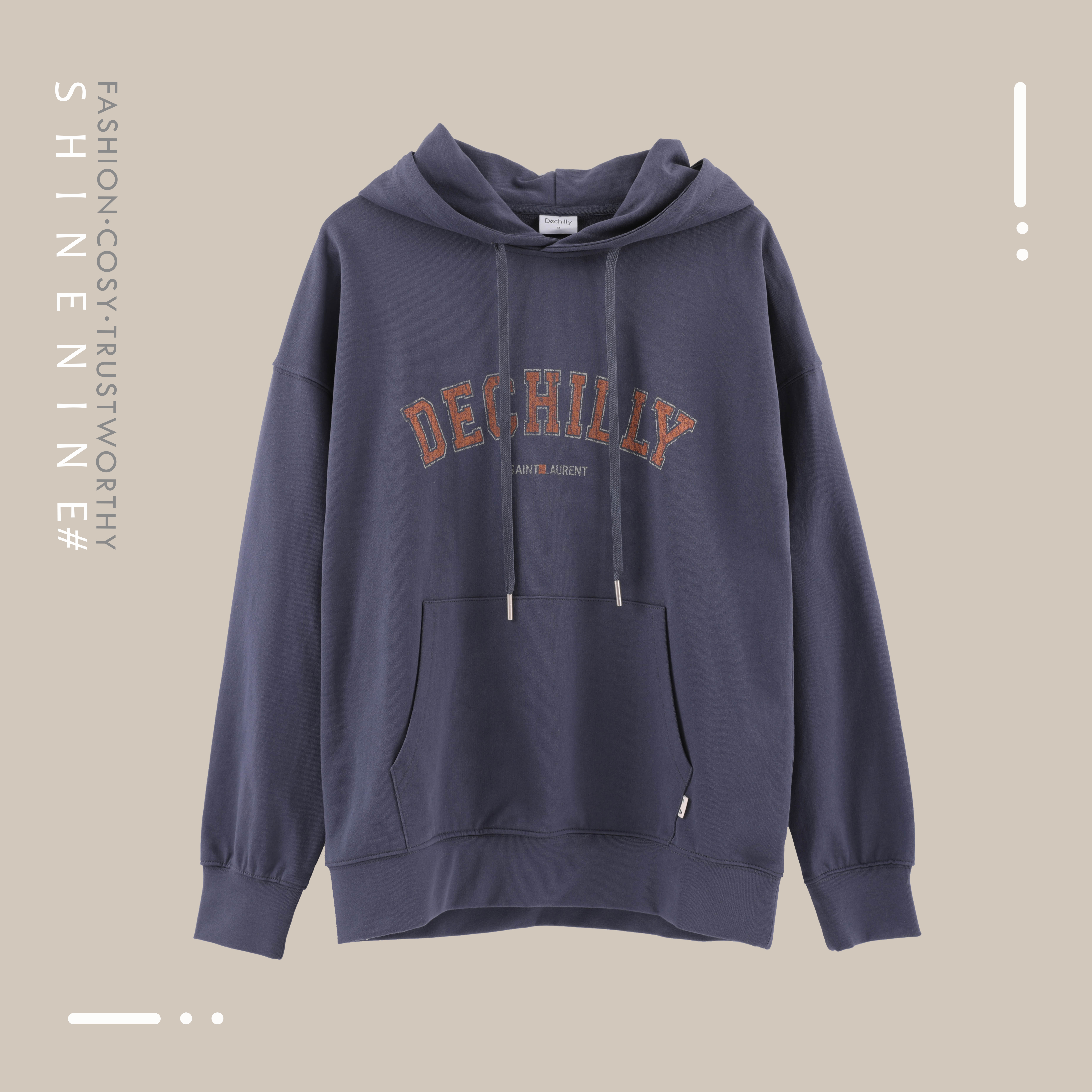 11186508品牌logo印花帽衫卫衣