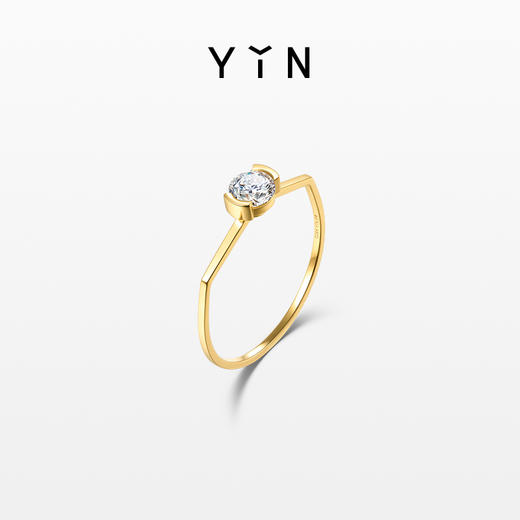 「熠」光芒系列 经典圆钻戒指 商品图0