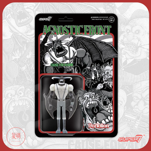 现货 Super7 Agnostic Front 乐队 系列1 挂卡 Eliminator 潮流玩具 摆件 商品图1