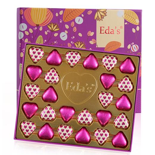 意大利艾达的世界精选牛奶巧克力制品180g 红色/紫色礼盒浪漫心形牛奶巧克力 040250/040282 商品图2