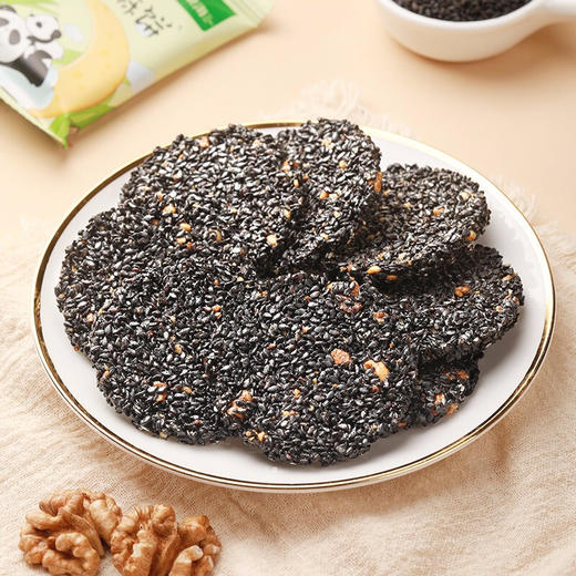 添加了核桃黑小麦的高钙黑芝麻饼 126g*3盒 商品图2
