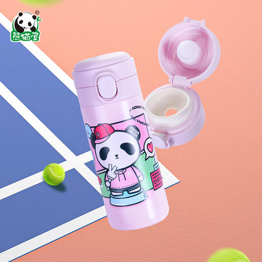 熊猫屋PANDAHOUSE 100%嘟嘟弹盖保温杯 商品图3