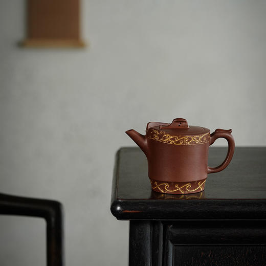 龙德堂陶艺 汤宣武 音声相和系列《将军令·扬琴》 原矿紫泥 250 cc 商品图0