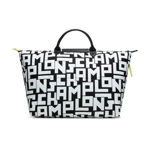 【国内现货】Longchamp/珑骧 女士LE PLIAGE LGP系列字母图案织物大号手提单肩包旅行袋 1624 413 商品图7