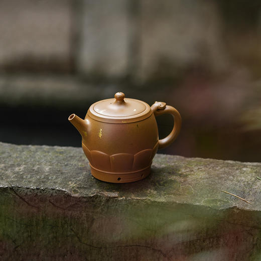 龙德堂陶艺 汤宣武 音声相和系列《禅寺佛音·鼓》原矿黄金段 250 cc 商品图1