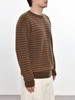 男士2021年新款纯山羊绒圆领加厚条纹套头衫 商品缩略图4
