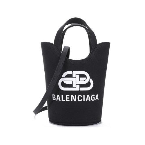 【国内现货】Balenciaga/巴黎世家 2021款 女士XS号织物手提单肩斜挎包水桶包 619979 2HH13 商品图0