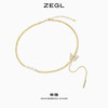 ZEGL蝴蝶项链女轻奢小众ins嘻哈复古卫衣装饰锁骨毛衣链秋冬配饰 商品缩略图1