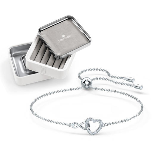 SWAROVSKI施华洛世奇 INFINITY爱无限手链5524421+施华洛世奇 水晶旋转首饰盒【ZXZP】 商品图0