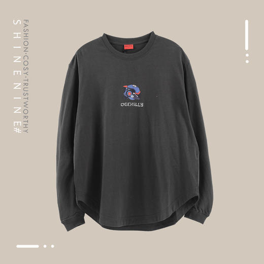 B12951132卡通图标圆领长袖T恤 商品图4