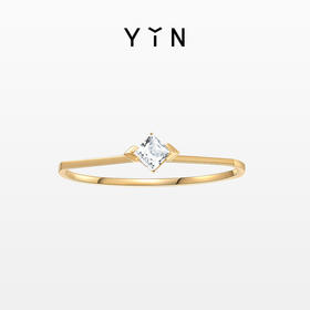 「熠」光芒系列 公主方钻石戒指