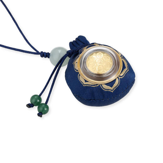 醍醐 平安 六字真言黄金转经轮檀香香囊随身挂饰 车挂 手机挂饰 商品图3