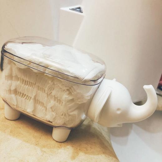 抖音网红同款创意家用棉片棉签收纳盒迷你牙签筒桌面卸妆棉收纳盒 商品图0