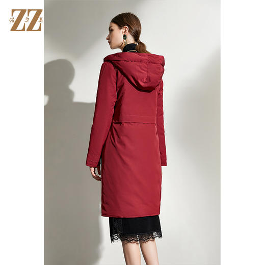 佐尔美2021冬季新款上新 双面穿时尚经典羽绒服外套女E04YY10 商品图4