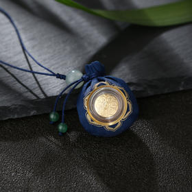 醍醐 平安 六字真言黄金转经轮檀香香囊随身挂饰 车挂 手机挂饰