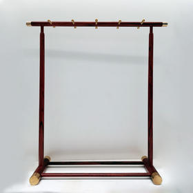 小叶紫檀笔架笔挂