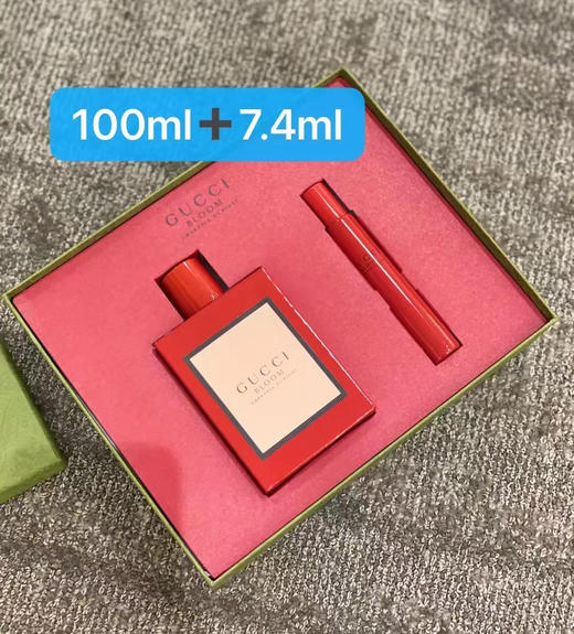 2021最新♥️🇺🇸Gucci经典款花悦馥意复古红瓶礼盒装 100ml➕7.4ml 套装 商品图0