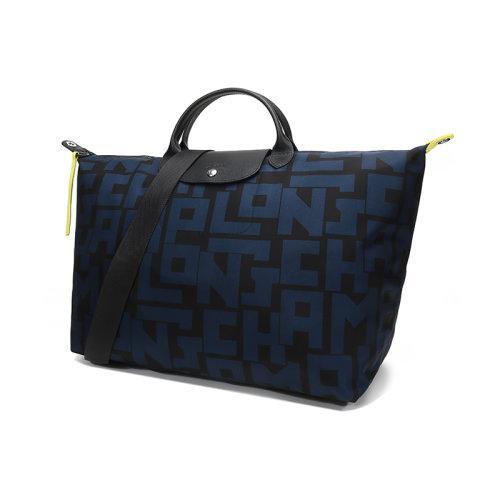 【国内现货】Longchamp/珑骧 女士LE PLIAGE LGP系列字母图案织物大号手提单肩包旅行袋 1624 413 商品图1