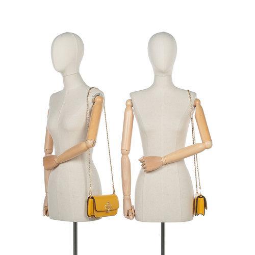 Tory Burch/汤丽柏琦 2021春夏 TB女包 ELEANOR系列牛皮手机包链条包单肩斜挎包 77082 商品图9