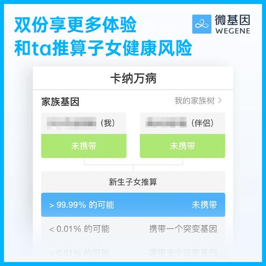 【36特惠】微基因WeGene个人基因检测标准版3.0（1人份） 商品图2