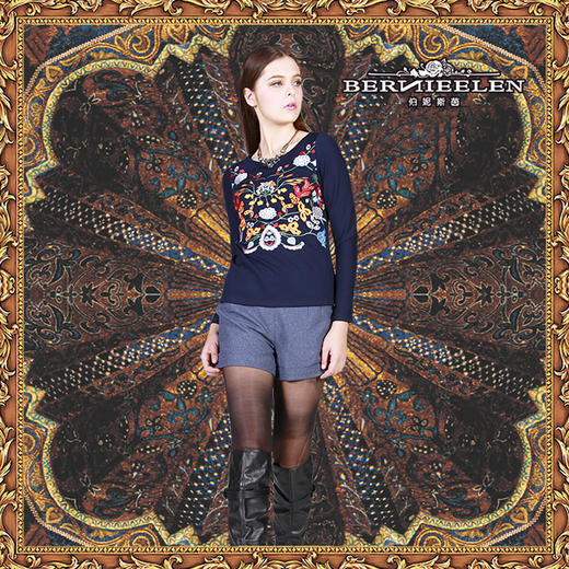 【伯妮斯茵】176T105 - T恤 商品图1