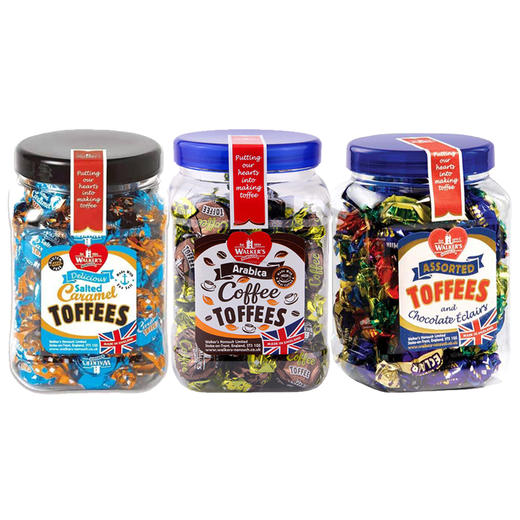 英国沃尔克斯太妃糖系列450g 咖啡味/什锦味/海盐焦糖味百年经典 儿时味道 精美礼罐 送礼佳品 064353/063802/060086 商品图0