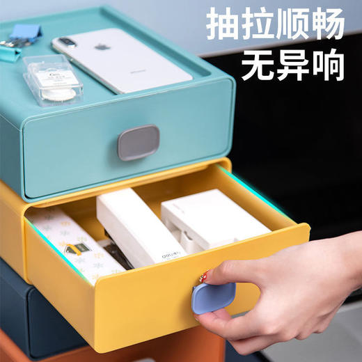 多功能ins风桌面收纳盒抽屉式化妆品盒储物盒 商品图7