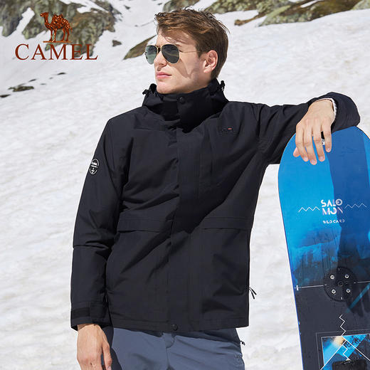 骆驼羽绒服冲锋衣男女三合一可拆卸滑雪服秋冬旅游外套A9W118126_A9W218127 商品图1