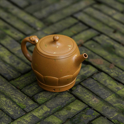 龙德堂陶艺 汤宣武 音声相和系列《禅寺佛音·鼓》原矿黄金段 250 cc 商品图3