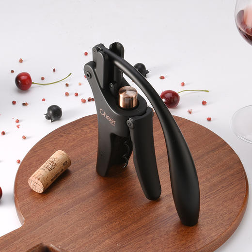 Cheer启尔 黑金兔头红酒手动开瓶器 红酒开酒器红酒起子 商品图1