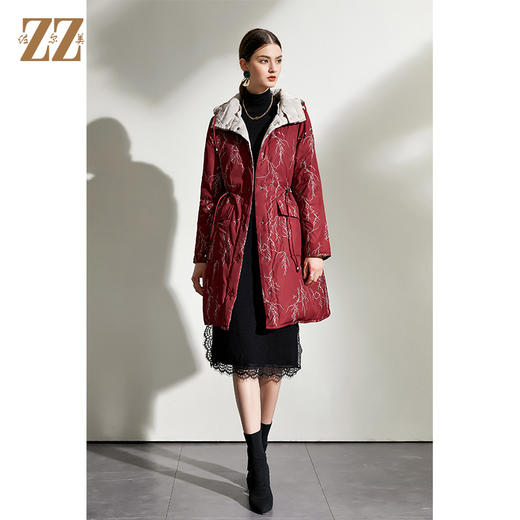 佐尔美2021冬季新品上新 双面穿时尚经典羽绒服外套女E04YY06 商品图3