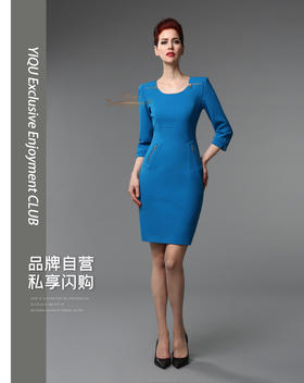 【断码】S/M/LC码•YIQU |“奇迹”连身裙（沉静蓝）P
