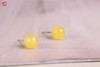 [ 秋杏 ]  天然蜜蜡耳钉 | 明媚金黄，尊贵有范 商品缩略图1