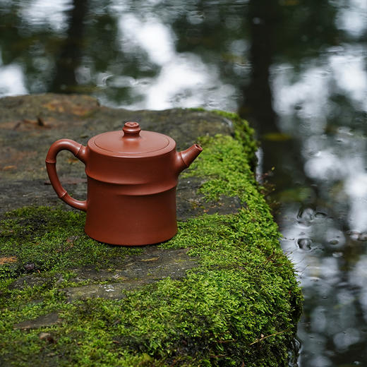 龙德堂陶艺 徐飞制 《双节竹段》原矿底槽清 220cc 库存请咨询客服 商品图2