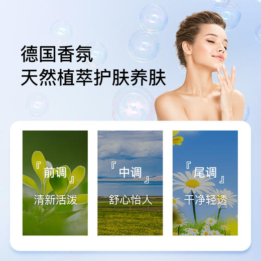 德国进口薇妮芮香水全身沐浴乳清爽补水保湿清去油滋养洁温和静肤清透质地香氛学生男女大容量250ml 山野烂漫 沐浴乳 商品图2