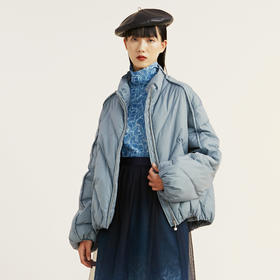 MIIDII谜底2021冬新款休闲帅气保暖短款羽绒服女214MY2405