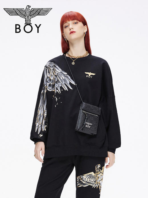 BOY2021水墨印花翅膀潮卫衣B213NB205202 商品图2